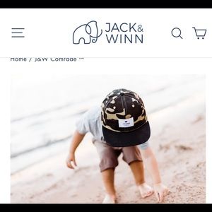 Jack & Winn super cute camo SnapBack baseball cap
